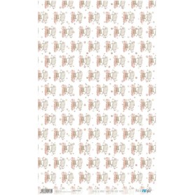 Papel De Arroz Sweet Baby Girl Sheeps 54x33cm