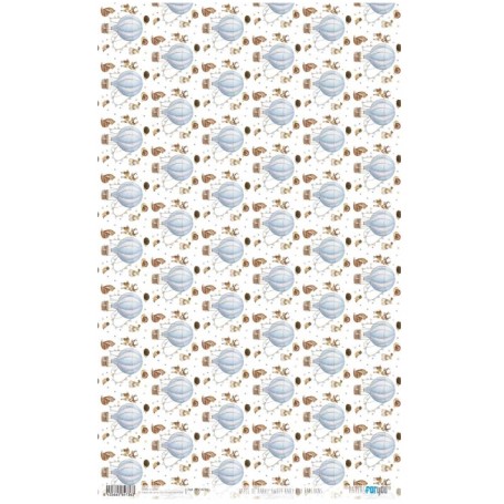 Papel De Arroz Sweet Baby Boy Ballons 54x33cm