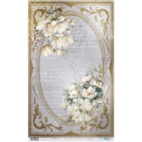 Papel de Arroz La Petite Vie En Fleurs Magnolias II 54×33 cm