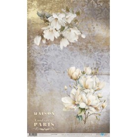 Papel de Arroz La Petite Vie En Fleurs Magnolias III 54×33 cm