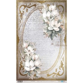 Papel de Arroz La Petite Vie En Fleurs Magnolias VI 54×33 cm