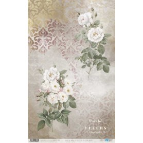Papel de Arroz La Petite Vie En Fleurs Roses I 54×33 cm