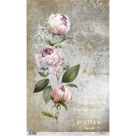 Papel de Arroz La Petite Vie En Fleurs Peonies III 54×33 cm