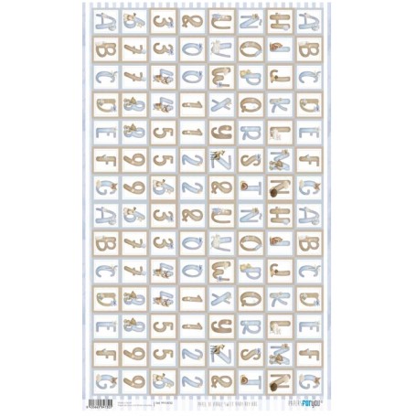 Papel De Arroz Sweet Baby Boy Abc 54x33cm