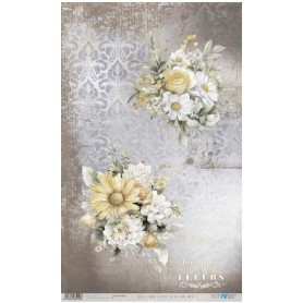 Papel de Arroz La Petite Vie En Fleurs Daisies V 54×33 cm