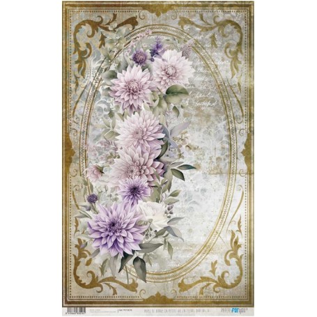 Papel Arroz La Petite Vie En Fleurs Dahlias IV