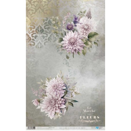 Papel Arroz La Petite Vie En Fleurs Dahlias I