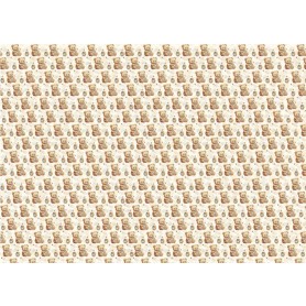 Tela de encuadernar "Happy Birthday Bee Happy" 70x50cm