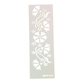 Plantilla Stencil Hojas COTP7030 6x15cm.
