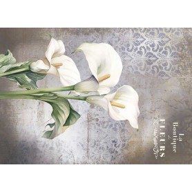 Tela de encuadernar "La Vie En Fleurs Calla Lily III" 70x50cm