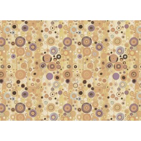 Tela Encuadernar Decorada 70x50cm (Abstract Art Circles)