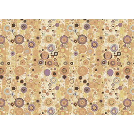 Tela Encuadernar Decorada 70x50cm (Abstract Art Circles)