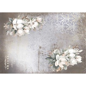 Tela de encuadernar "La Petite Vie En Fleurs Magnolias V" 70x50cm