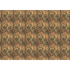 Tela Encuadernar Decorada 70x50cm "Abstract Art Poppies"