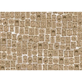 Tela Encuadernar Decorada 70x50cm "Wizarding Adventure Labels"