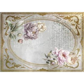 Tela de encuadernar "La Petite Vie En Fleurs Peonies II" 70x50cm