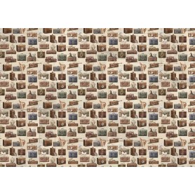 Tela Encuadernar Wizarding Adventure 70x50cm Suitcases