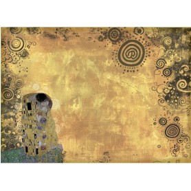 Tela de encuadernar "Abstract Art Kiss" 70x50cm