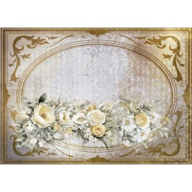 Tela de encuadernar "La Petite Vie En Fleurs Daisies IV" 70x50cm