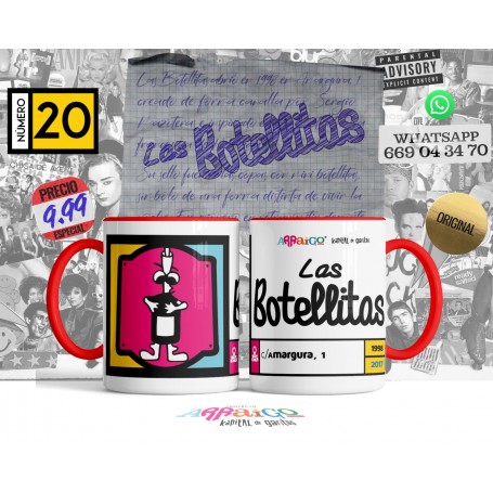 Taza de Ceramica Arraigo LAS BOTELLITAS