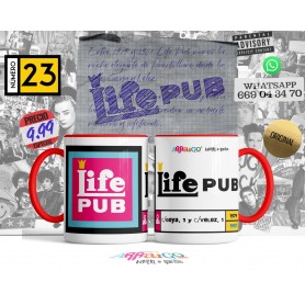 Taza de Ceramica Arraigo LIFE PUB