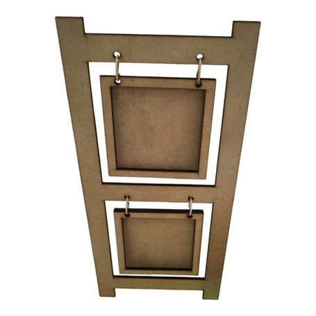 Marco Doble en madera DM de 6 mm