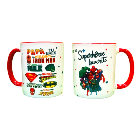 Taza Cerámica "Mí Superhéroe Favorito"