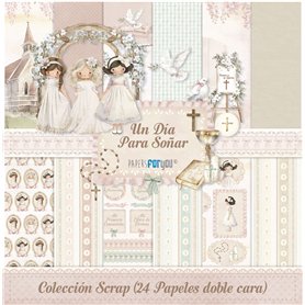Colección "Un día para soñar niñas" 24 Papeles 180gr 20x20cm