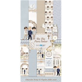 Colección "Un día para soñar niños" 24 Papeles 180gr 15x30cm