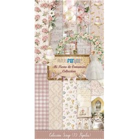 Colección "Mi Fiesta de Comunión Niña" 10Papeles 180gr 15x30cm