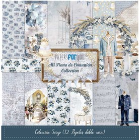 Colección "Mi Fiesta de Comunión Niño" 12 Papeles 180gr 30x30cm