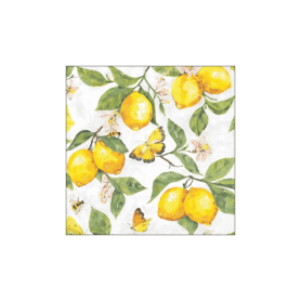 Servilleta FRESH LEMONS WHITE