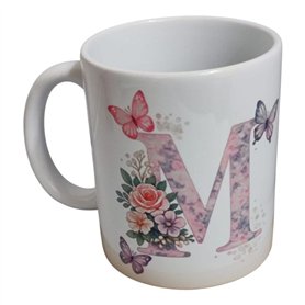 Taza Cerámica Sublimada INICIAL, para personalizar.