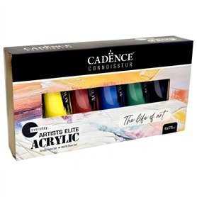 Surtido acrílicos ELITE Cadence 6x75ml