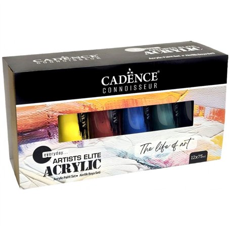 Surtido acrílicos ELITE Cadence 12x75ml