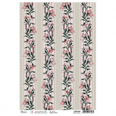 Rice Paper A4 Silken Florals