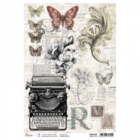 Rice Paper A4 Ornate Type