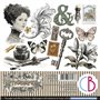 Colecciones Scrap – Papeles y materiales creativos para scrapbooking Ciao Bella Typographic Fussy Cut Pad 6"x6" 24/Pkg