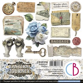 Colecciones Scrap – Papeles y materiales creativos para scrapbooking Ciao Bella Eastern Journey Fussy Cut Pad 6"x6" 24/Pkg