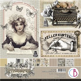 Typographic Patterns Pad 12"x12" 8/Pkg