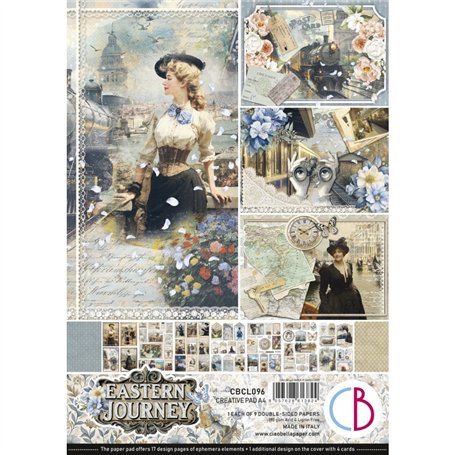 Colecciones Scrap – Papeles y materiales creativos para scrapbooking Ciao Bella Eastern Journey Creative Pad A4 9/Pkg