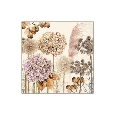 Servilletas decoupage DRIED FLOWERS pack 20 unidades
