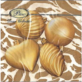 Servilletas decoupage ENFEITES DOURADOS pack 20 unidades