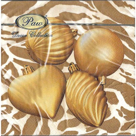 Servilletas decoupage ENFEITES DOURADOS pack 20 unidades