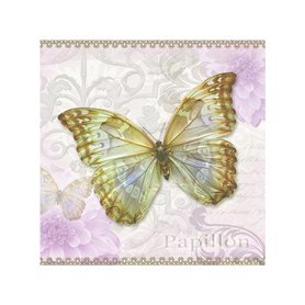 Servilleta impresa Papillon 33x33cm