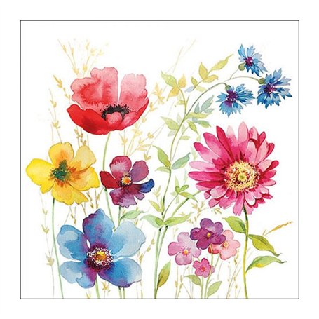 Servilleta impresa Aquarell Meadow 30x30cm