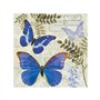 Servilleta impresa Blue Morpho 33x33cm