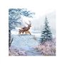 Servilleta impresa Deer Family 33x33cm