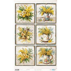 Papel Arroz 54×33 cm 25-30 gr. "Mimosas I"