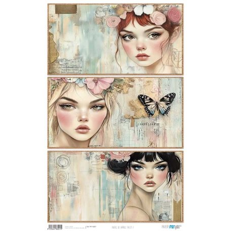 Papel Arroz 54×33 cm 25-30 gr. "Faces I"